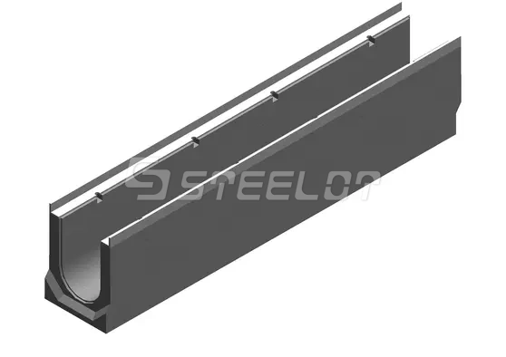 Лотки водоотводные с уклоном SteePro DN100