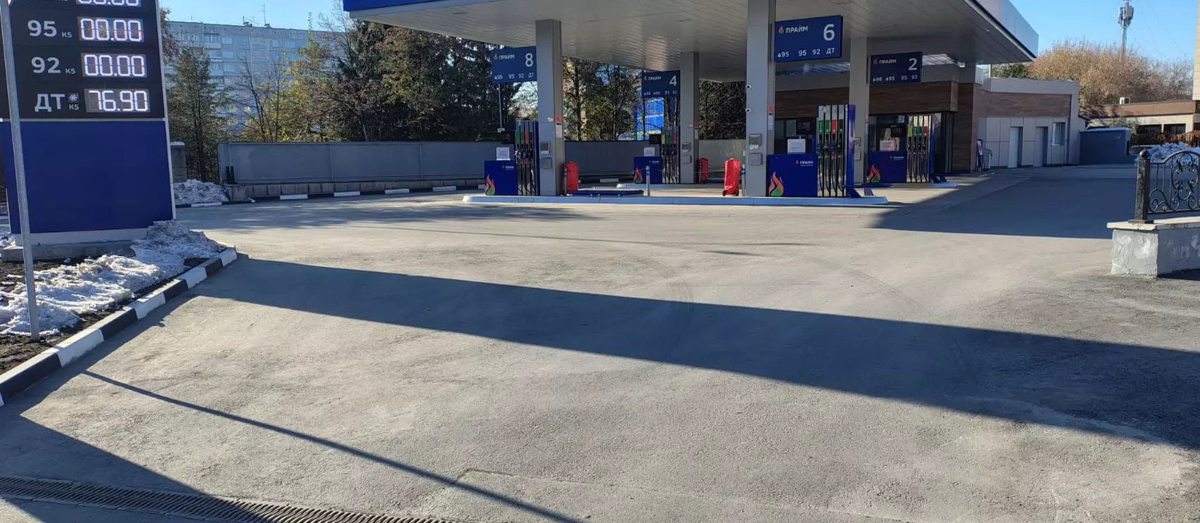 Водоотвод для АЗС "Прайм" в Новосибирске