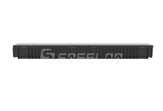 Лоток пластиковый SteePlain DN100 H100 с решеткой стальной тип 1