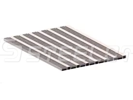 Алюминиевая решетка SteeGuard Стандарт 40 ворс + скребок