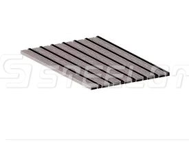 Алюминиевая решетка SteeGuard Стандарт 40 ворс + щетка