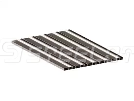 Алюминиевая решетка SteeGuard Стандарт 40 резина + щетка + скребок