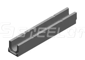 Лоток водоотводный бетонный SteePlus M DN100 H160