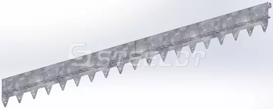 Разделитель-бордюр T-образный 1200-130-21,6-1,5