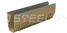 Лоток водоотводный полимербетонный SteePro PB DN150 H310