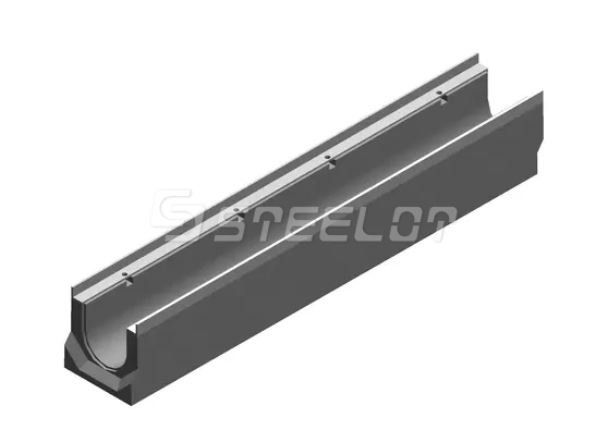 Лоток водоотводный бетонный SteePro DN100 H165, кл. E600